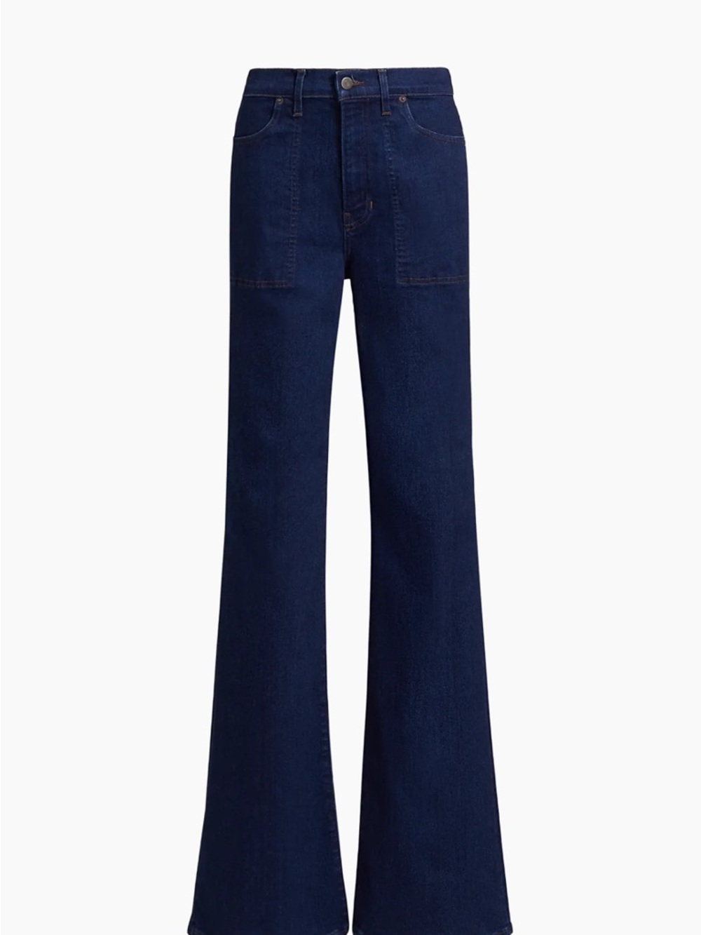 Veronica Beard's Crosbie high-rise, wide-leg jeans indigo rinse